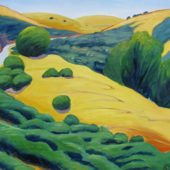 Peinture intitulée "Metcalf Road" par Gary Coleman, Œuvre d'art originale