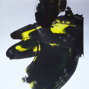 Peinture intitulée "Yellowjacket 3" par Gary Rea, Œuvre d'art originale