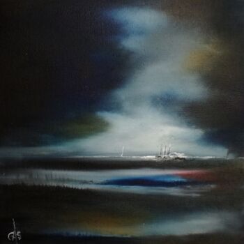 Painting titled "Rivages  - Friandis…" by Gas, Original Artwork, Oil