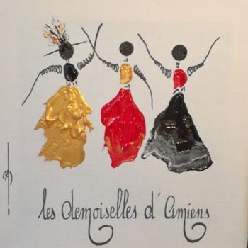 Peinture intitulée "Les Demoiselles d'A…" par Gas, Œuvre d'art originale, Acrylique