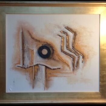 Painting titled "La table des Matièr…" by Gas, Original Artwork, Acrylic Mounted on Wood Stretcher frame