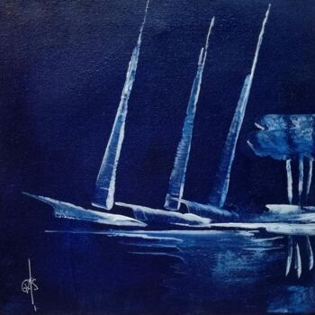 Painting titled "Rivages - friandise…" by Gas, Original Artwork, Acrylic