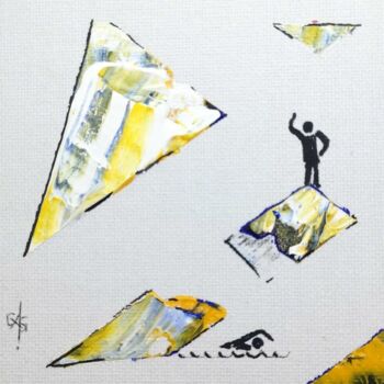 Painting titled "" LES EQUILIBRISTES…" by Gas, Original Artwork, Acrylic