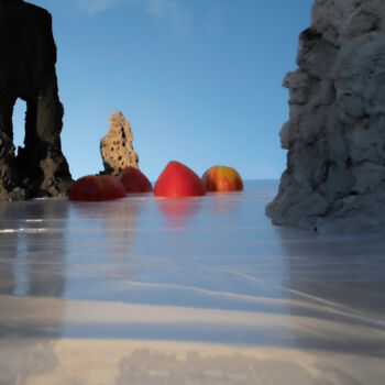 Photographie intitulée "Tomato island 1" par Gaspard De Gouges, Œuvre d'art originale, Photographie numérique