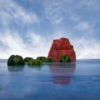 Photographie intitulée "Pepper island 2" par Gaspard De Gouges, Œuvre d'art originale, Photographie numérique