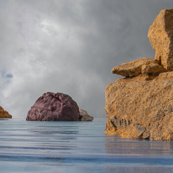 摄影 标题为“Red cabbage island 2” 由Gaspard De Gouges, 原创艺术品, 数码摄影