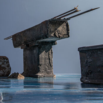 Photographie intitulée "Broken bridge 34" par Gaspard De Gouges, Œuvre d'art originale, Photographie numérique