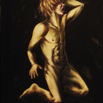 Pittura intitolato "L'urlo dello schiavo" da Gaspare Lombardo, Opera d'arte originale