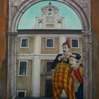 Painting titled "Ospedale S. Giovanni" by Gaspare Lombardo, Original Artwork