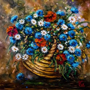 Painting titled "Summer" by Gasparian, Original Artwork, Oil