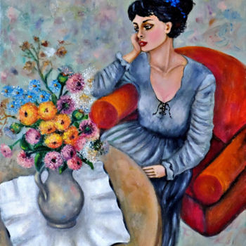 Painting titled "Constance" by Gasparian, Original Artwork
