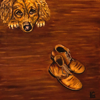 绘画 标题为“A Tramp-s Dog” 由Gasparian, 原创艺术品