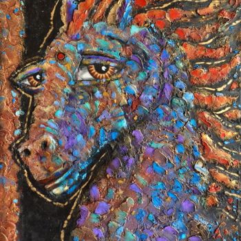 ""The Horse - Man" b…" başlıklı Tablo Gastón Charó tarafından, Orijinal sanat, Diğer