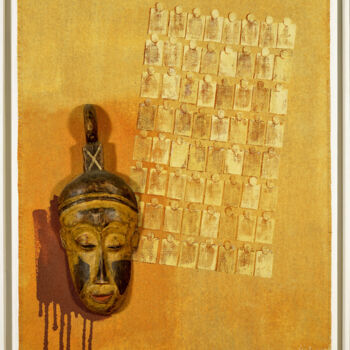Pittura intitolato "African dream" da Gastone Cecconello, Opera d'arte originale, Acrilico Montato su Altro pannello rigido