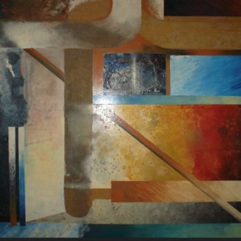 Pittura intitolato "El cruce" da Alejandro Maass, Opera d'arte originale