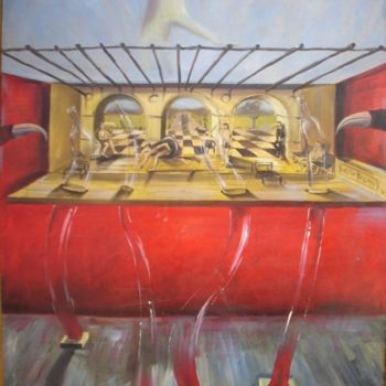 Painting titled "El jefe" by Alejandro Maass, Original Artwork