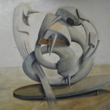 Pintura intitulada "Seres grises 2" por Alejandro Maass, Obras de arte originais