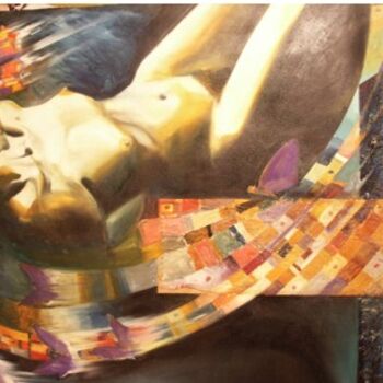Painting titled "Mujer mariposa" by Alejandro Maass, Original Artwork