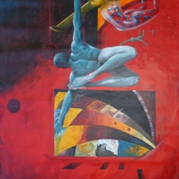 Painting titled "vuelo" by Alejandro Maass, Original Artwork