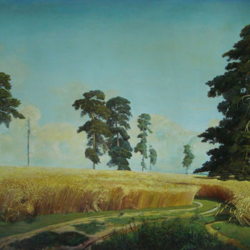 Pintura titulada "Рожь. Rye (copy)" por Vladimir Gats, Obra de arte original, Oleo