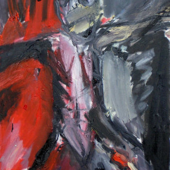 Peinture intitulée "Depossession" par Régine Gauthey, Œuvre d'art originale, Huile Monté sur Châssis en bois