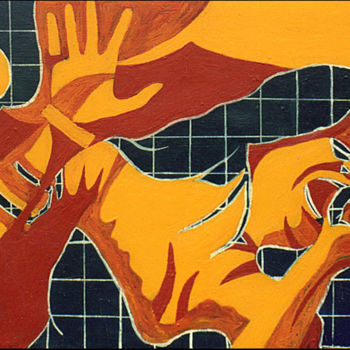 Peinture intitulée "Hommage à Janis" par Isabelle Gauvin, Œuvre d'art originale, Acrylique