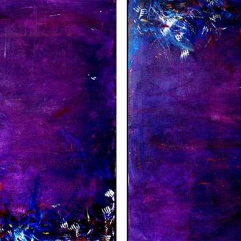 Painting titled "Violet" by Isabelle Gauvin, Original Artwork, Acrylic