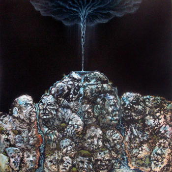 Schilderij getiteld "art-dark-water.jpg" door Gav Mayhew, Origineel Kunstwerk, Anders