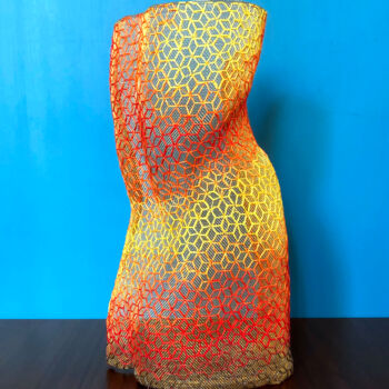 Sculpture titled "Sunset IV" by Gavin Tu, Original Artwork, Embroidery