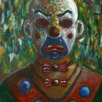 Painting titled "clown.jpg" by Denis Gavlinsky, Original Artwork, Oil