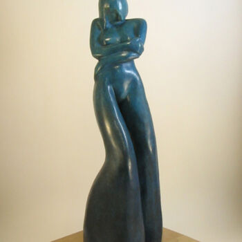 Скульптура под названием "Plus Jamais Seuls" - Gaya, Подлинное произведение искусства, Бронза