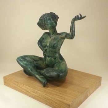 Скульптура под названием "Nao" - Gaya, Подлинное произведение искусства, Терракота