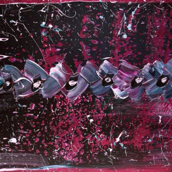 Peinture intitulée "City Mix in Neons" par Gayane Karapetyan (Gaya), Œuvre d'art originale, Acrylique
