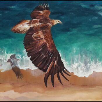 Schilderij getiteld ""Spread Your Wings"" door Gayathri Seshadri, Origineel Kunstwerk, Olie
