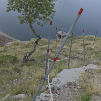 Fotografia intitulada "Chemin vers le lac" por Christophe Jeanjean, Obras de arte originais, Fotografia Não Manipulada