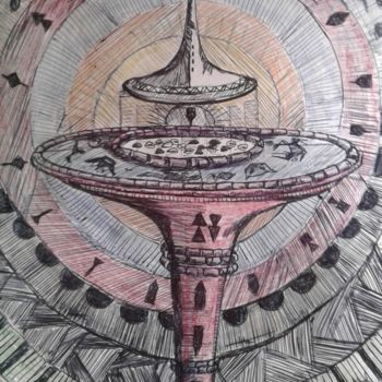 "Divination disc .jpg" başlıklı Tablo Deela tarafından, Orijinal sanat, Tükenmez kalem