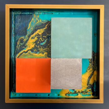 "Squares and Spaces…" başlıklı Heykel Gabriel Belanger-Oyarzun tarafından, Orijinal sanat, Ahşap Ahşap Sedye çerçevesi üzeri…