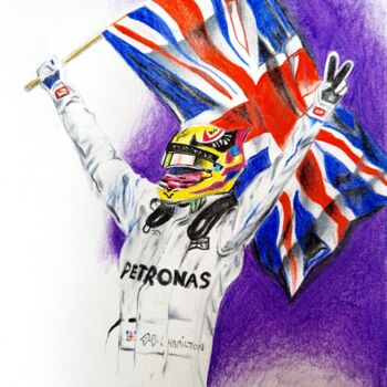 "Lewis Hamilton" başlıklı Resim Gc tarafından, Orijinal sanat, Kalem