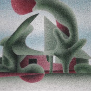 Tekening getiteld "The attractive Mani…" door Gerrit Cnossen, Origineel Kunstwerk, Pastel Gemonteerd op Karton
