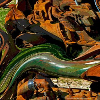 Фотография под названием "The rusty masculine…" - Gerrit Cnossen, Подлинное произведение искусства, Цифровая фотография