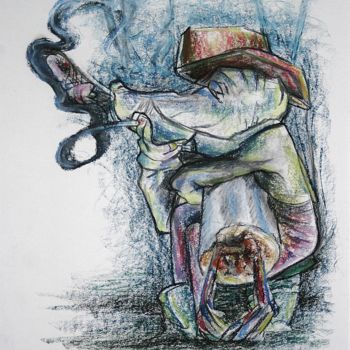 Drawing titled "G. Nico the Teen. (…" by Gerrit Cnossen, Original Artwork, Pastel Mounted on Cardboard