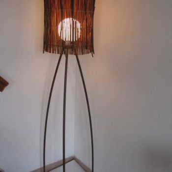 Sculpture titled "lampe osier" by Gdenancy, Original Artwork