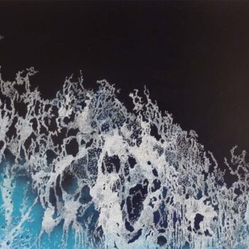 Painting titled "turbulences 2" by Gisiane Desabliaux, Original Artwork, Acrylic Mounted on Plexiglass