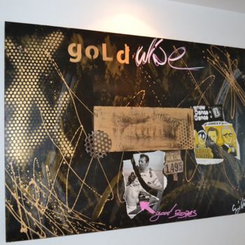 Pittura intitolato "Gold Wine" da Gdi Giorgio, Opera d'arte originale