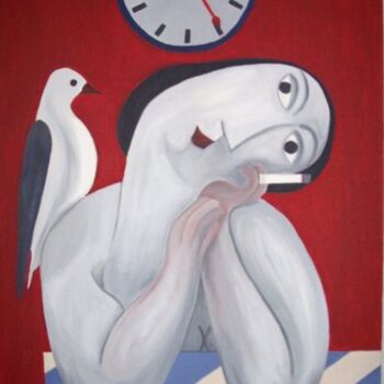 Pintura titulada "times going" por Gea Zwanink, Obra de arte original, Oleo