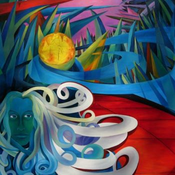 Pintura intitulada "Sunrise" por Marta Goebel-Pietrasz, Obras de arte originais