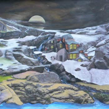 Pittura intitolato "Last Snow" da Marta Goebel-Pietrasz, Opera d'arte originale, Altro