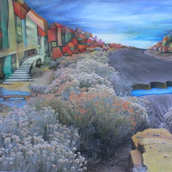 Painting titled "End of the Road" by Marta Goebel-Pietrasz, Original Artwork