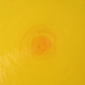 Картина под названием "Point rouge et jaun…" - Gédéon, Подлинное произведение искусства, Масло