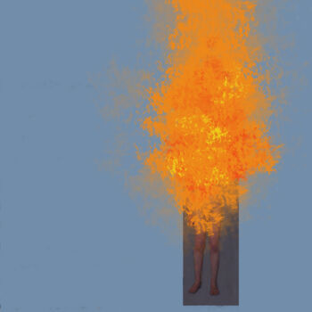 Arts numériques intitulée "The Candle" par Gee Shepherd, Œuvre d'art originale, Travail numérique 2D